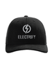 EE Trucker Hat - Black W Silver