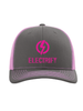 EE Trucker Hat - Charcoal/Neon Pink