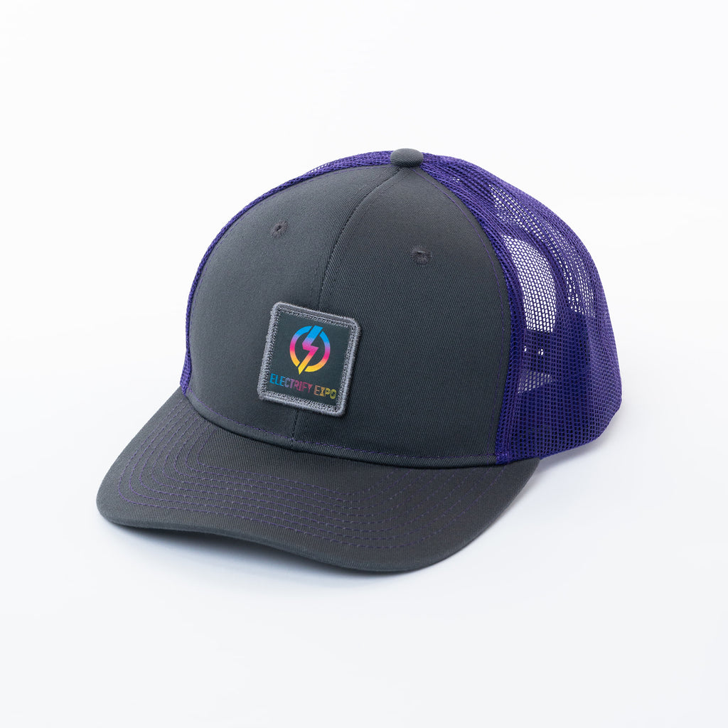 EE Patch Hat - Grey/Purple– Electrify Expo Merchandise